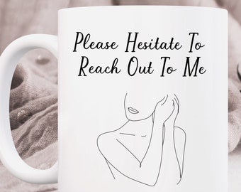 Sarcastic Minimalist Line Art: 'Please Hesitate' Sublimation Design (Digital Download)