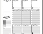 Weekly Template Rocketbook- gray scale