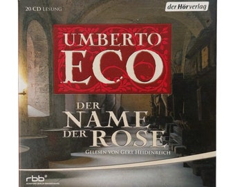 Der Name der Rose Hörbuch von Umberto Eco gelesen von Gert Heidenreich - Hörbuch – Ungekürzte Ausgabe 20 CDs Laufzeit: 26 Stunden 10 Minuten