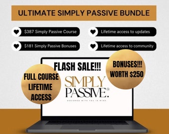 Simply Passive Digital Marketing Course for Beginners with MRR Master Resell Rights Digital Marketing BUNDLE to Resell