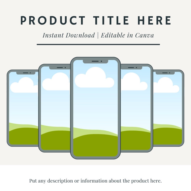 MRR Digital Product Mockup Templates 50+ Etsy Listing PLR Digital ...