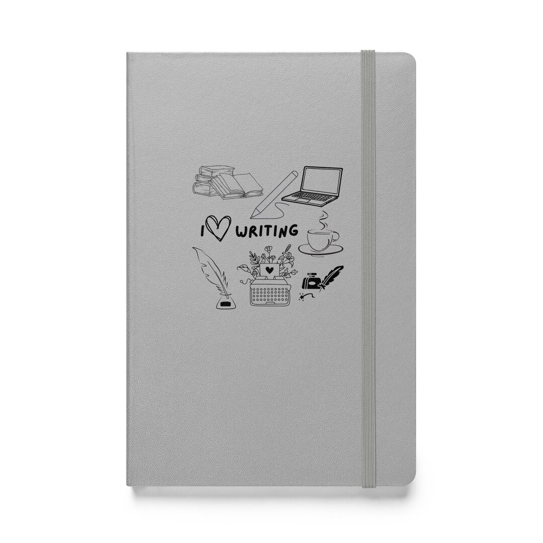 I Love Writing Notebook Outline Your Book Nanowrimo Writing Etsy