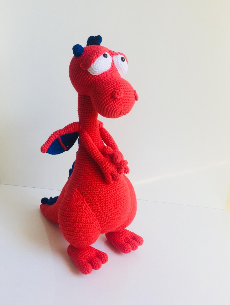 Handmade Crochet Dragon Unique Plush Toy Etsy