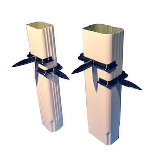 Rain Gutter Downspout Extension Keepers / Holders / Anchors (2-Pack)