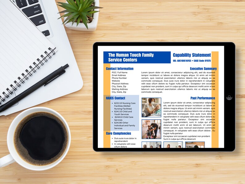 Canva editable federal government proposal template