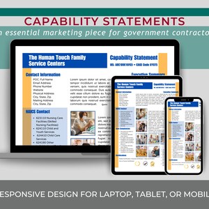 Health care services capability statement template