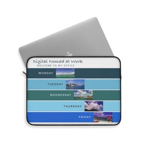 Digital Nomad Laptop Sleeve: Decorative Zippered Laptop Case