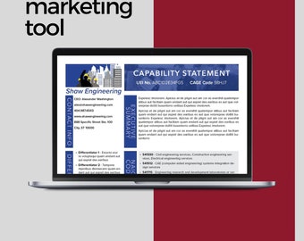 Government Capability Statement Template: Customizable Canva Design