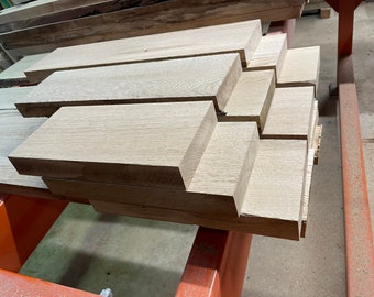 1x6 White Oak Lumber | Ships Free | Kiln Dried | S4S | 6" Wide | 1", 1.25", 1.5" Thick | 12", 18", 24", 30", 36" Long | Pack of 3 Boards