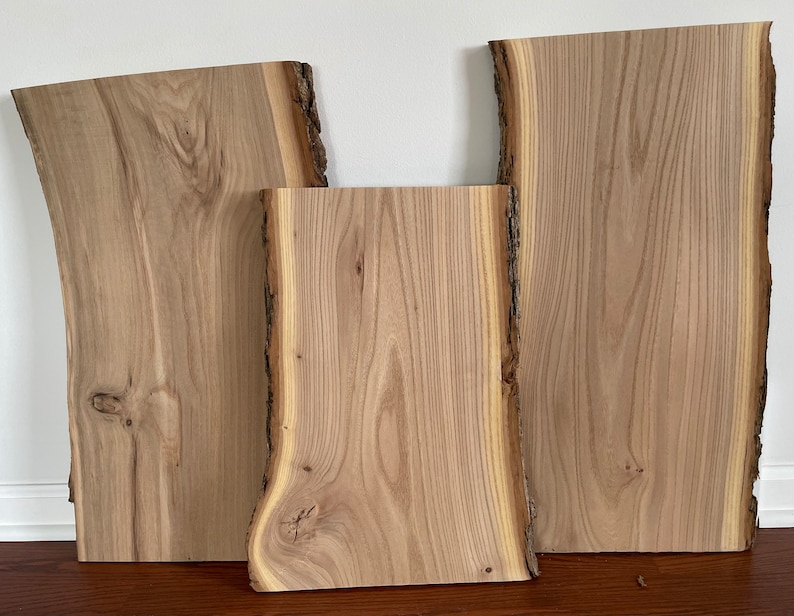 Live Edge Elm Slabs 1 Thick Etsy
