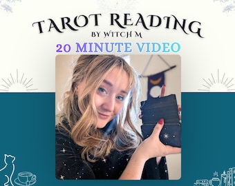 Lettura dei Tarocchi VIDEO di 20 minuti dalla Strega M - Lettura della vita generale - (tempo di risposta 72 ore)