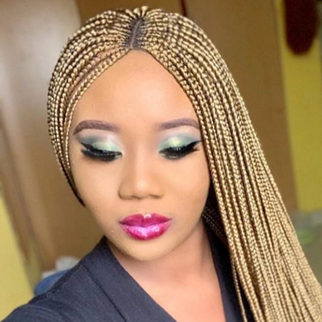 Knotless Braid Wig for Black Women Human Hair Wig Full Lace Front Wig