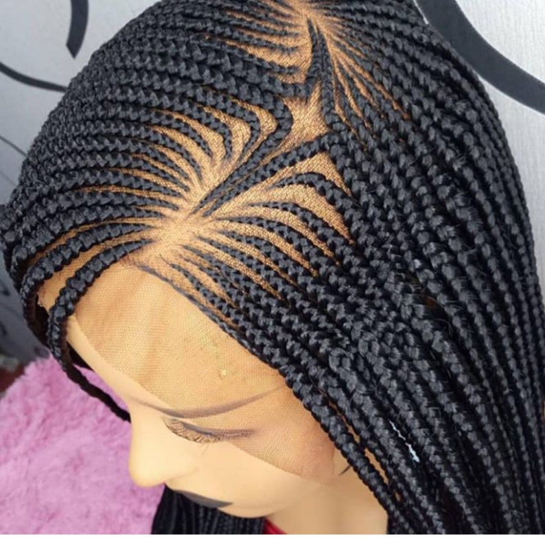 Fulani Cornrow Wig Lemonade Braids Wig Ghana Weave Wigs for Etsy