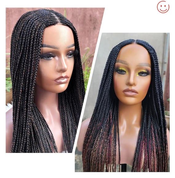 Natural looking braided wigs cheap