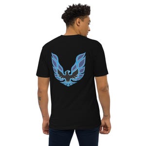 Pontiac Firebird T-shirt - Pontiac Trans Am T-shirt - Pontiac T-shirt - Rear Print Logo - Men’s Premium Heavyweight Tee