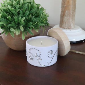 Handmade Vanilla Scented Candle Soy Wax