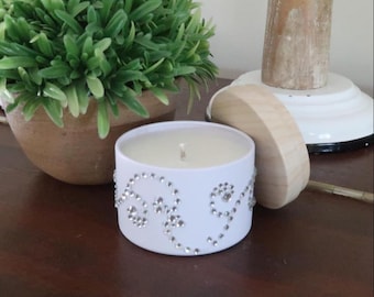 Handmade Vanilla Scented Candle Soy Wax