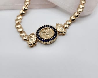 Gold Laminated Jesus Bracelet