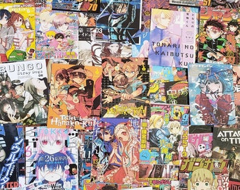 Mini Anime Poster Decor Wall Collage Kit 20 Pieces Thin Cardstock