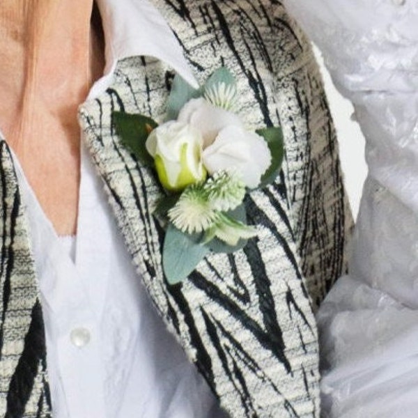 Corsage de mariage magnétique .