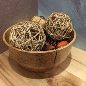 Hand Turned Decorative Bowl - Wood and Resin