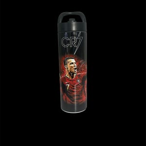 Beliebte Portugal Fussball Spieler # 7 (CR7 Rot) dreifach isolierte Sport Wasserflasche