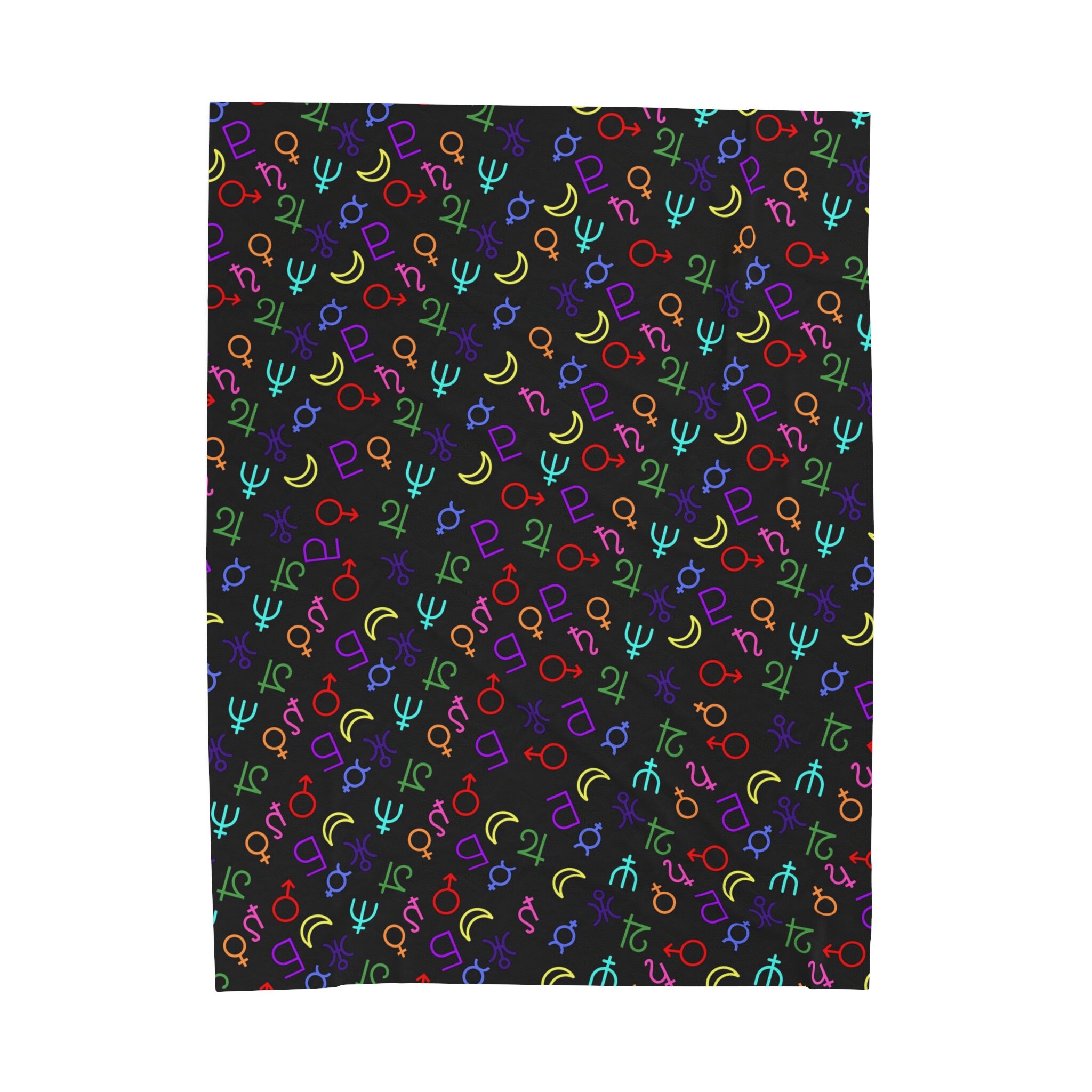 Planetary Symbols Velveteen Plush Blanket - Etsy
