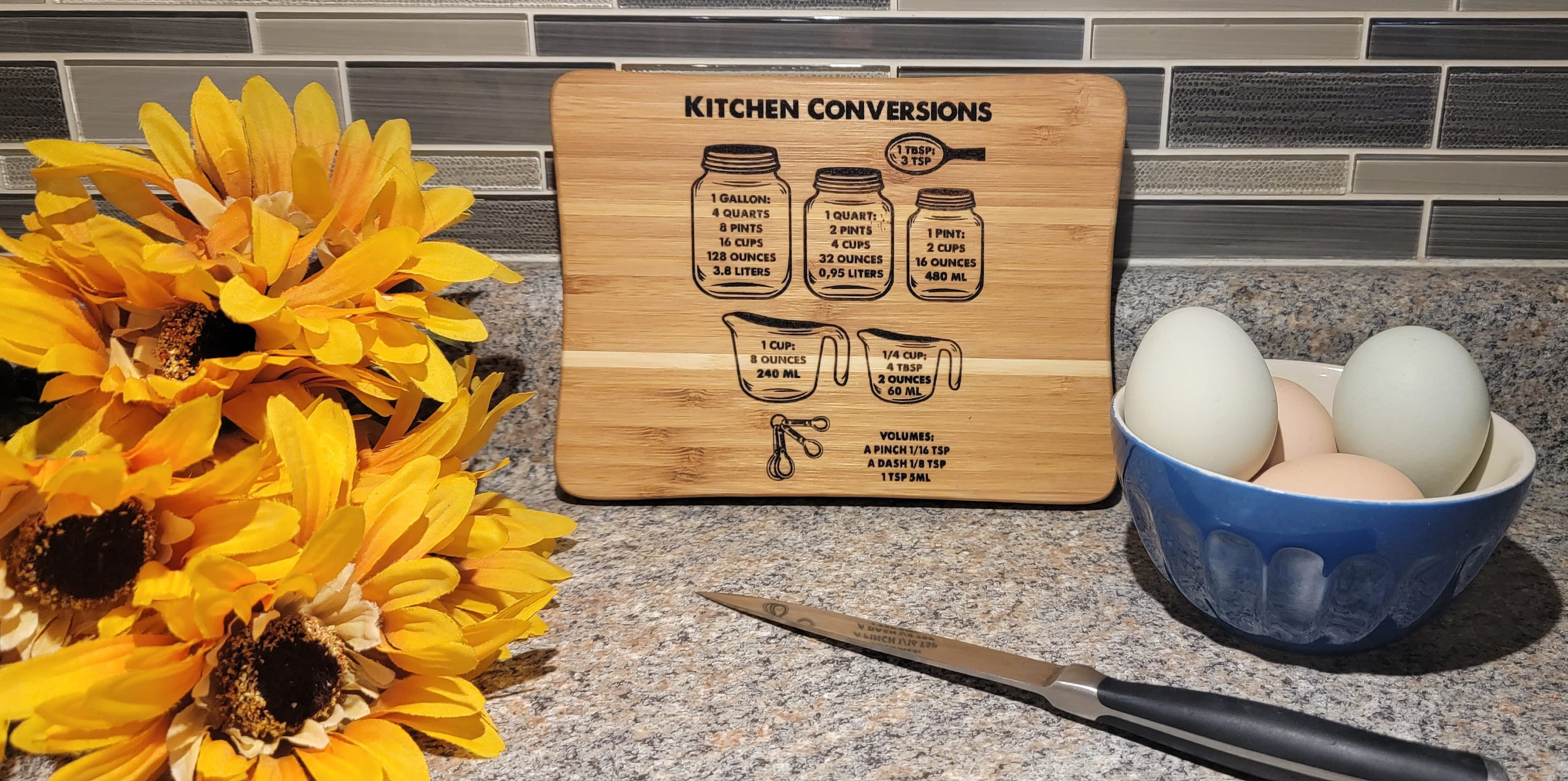 MINI Laser Engraved Kitchen Gift Idea, Housewarming Cutting Board, Gift