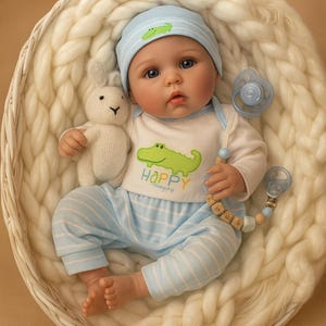 16 inch Reborn Baby Doll Realistic Baby Boy Toddler Doll Soft Cloth Body Vinyl