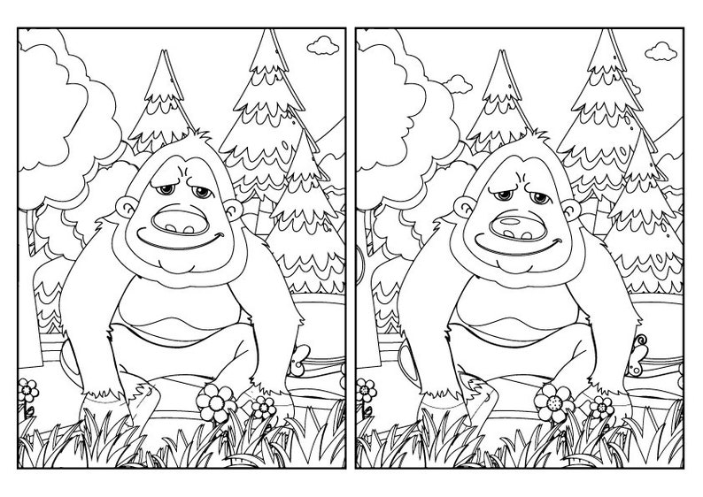 15 Spot the Difference Animal, Printable for Kids, Creative Book ...