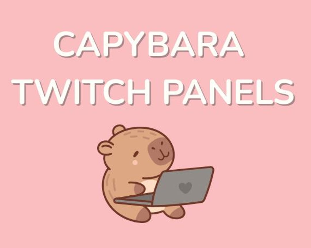 Paneles de capibara / Paneles de Twitch - Etsy España