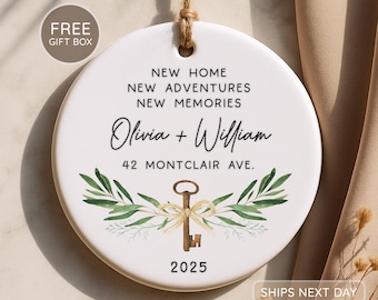 New Home Ornament 2026 – Personalized Couple Housewarming Gift Keepsake
