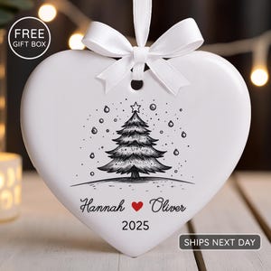 Couples Christmas Ornament - First Christmas Together Keepsake - New Couple Gift 2025