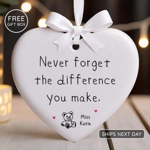 Nanny Ornament – Personalized Thank You Gift for Nanny or Babysitter - Child Care Appreciation Christmas Keepsake