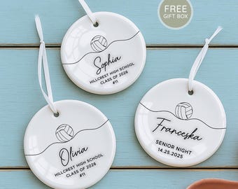 Volleyball Ornament, Custom Volleyball Gifts, Volleyball Senior Gifts, Volleyball Coach Gifts, Volleyball Team Gifts, Senior Night 2025
