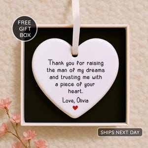 In-Law Christmas Ornament - Personalized Wedding Keepsake - Mother In Law Gift - From Bride 2025