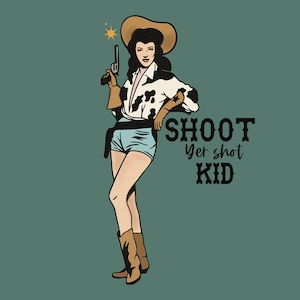 Retro Cowgirl Png Pinup Sublimation Western Digital Art - Etsy