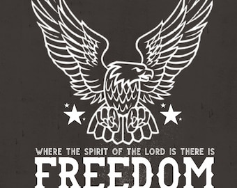 Freedom Eagle Christian SVG, Holy Spirit Graphic (Digital Download)