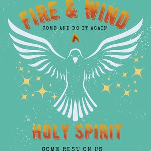 Christian sublimation png printable dtf transfer Christian Holy Spirit png digital download Christian graphic Tshirt faith