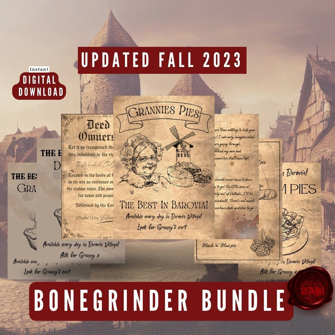 Curse of Strahd Old Bonegrinder Dream Pies Custom Campaign Etsy