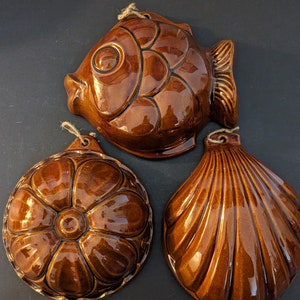 1970's West German Bay Keramik RARE Art-Pottery Ceramic Moulds, Unique Gift idea, MCM pottery