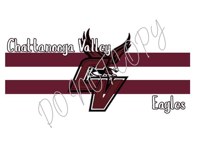 Chattanooga Script Lettering Chattanooga Valley | Maroon and White | Eagles | School Spirit | Mascot ...