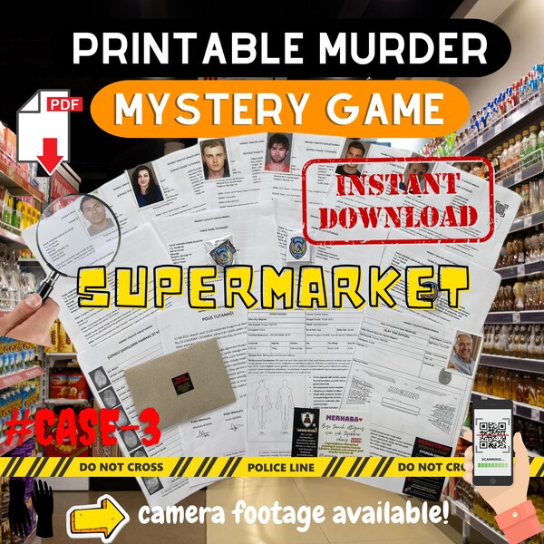 Detective Case File Game Printable Etsy