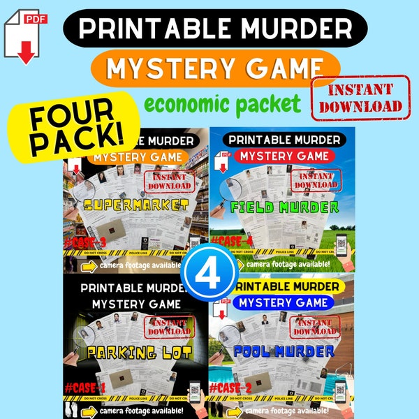 Unsolved Case Files Printable Etsy