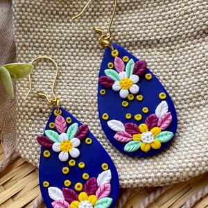 Polymer clay earrings