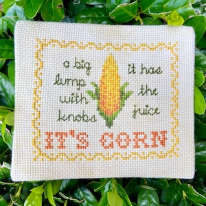 It&#39;s Corn!! Cross Stitch Pattern