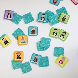 Memory Match Game- Marvelous Men Series 2 - Etsy