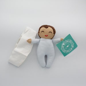 Daddy's Long Legs Doll Swaddled Baby Jesus with Hay Member Gift COA NEW