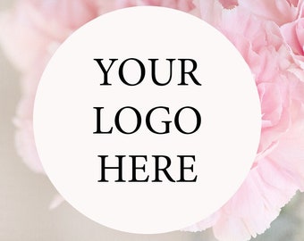 Custom logo stickers, logo labels, personalised stickers, business labels, postage labels, logo stickers, small business stickers