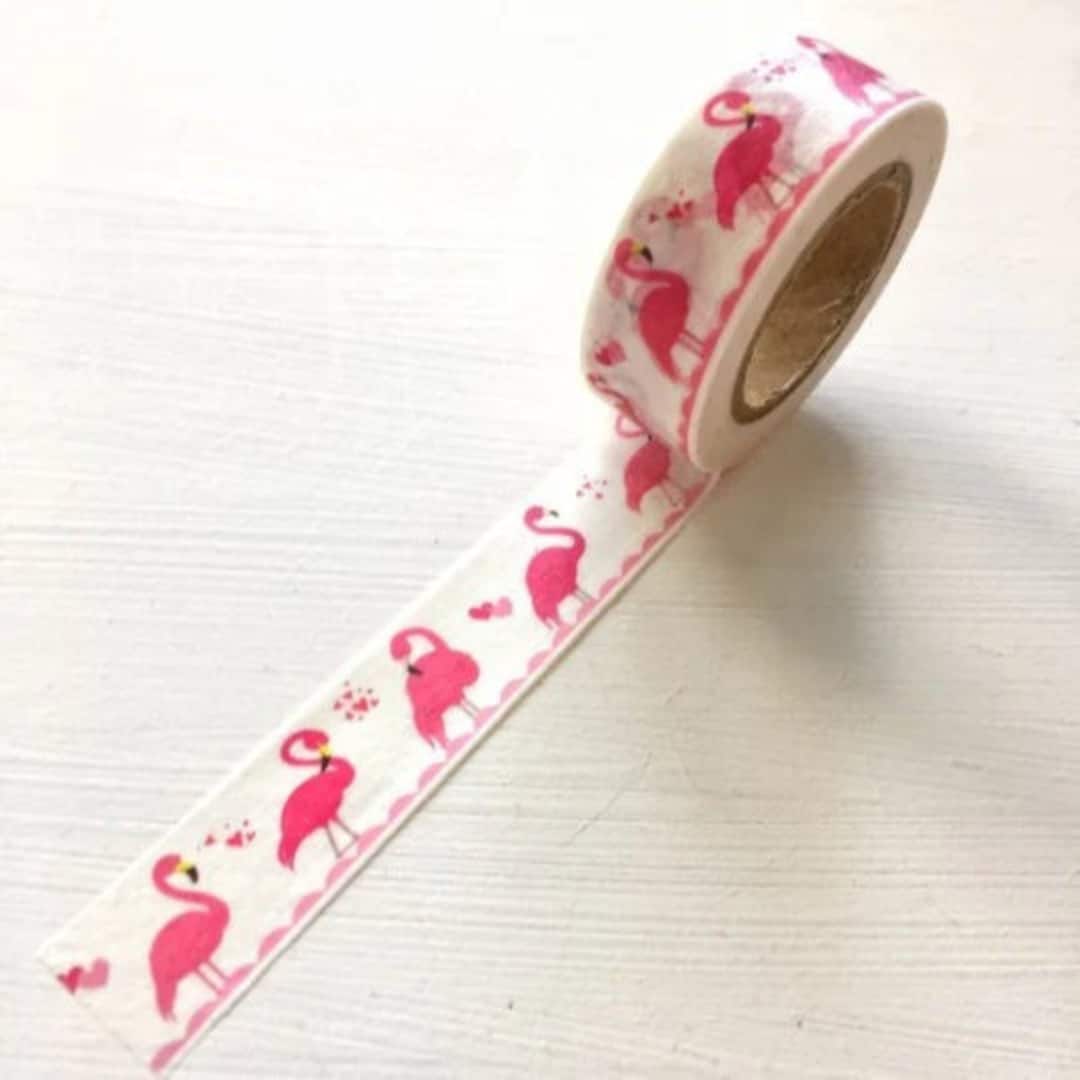 Flamingo Washi Tape, Pink Flamingo Washi Tape, Planner Washi, Washi